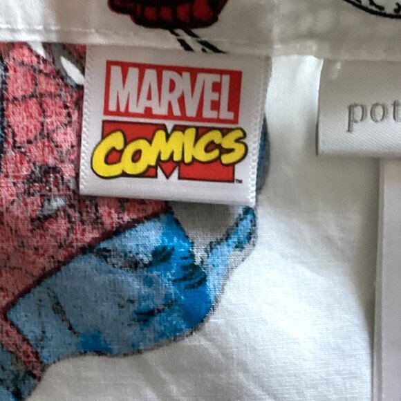 Pottery Barn Kids Superman Flat Sheet Organic Cotton Superhero's Bed Linens - Picture 3 of 4